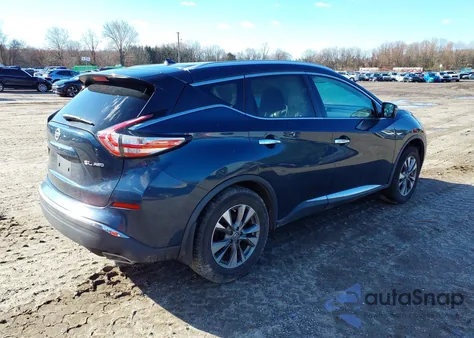 2016 Nissan Murano Sl из США, поврежденный, VIN 5N1AZ2MH5GN129141